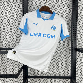 Camisa Olympique de Marseille I 25/26 - Torcedor Masculina - Branca