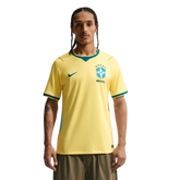 Camisa Brasil Home I 26/27 Torcedor Nike Masculino - Amarelo