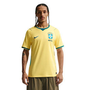 Camisa Brasil Home I 26/27 Torcedor Nike Masculino - Amarelo