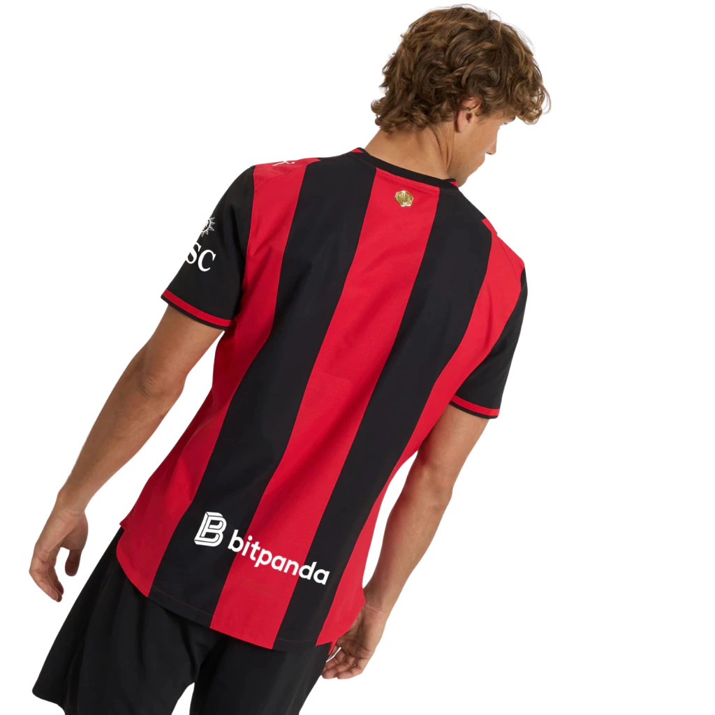 Camisa AC Milan Home 2026/27 - Jogador Puma Masculino - Preto e Vermelho