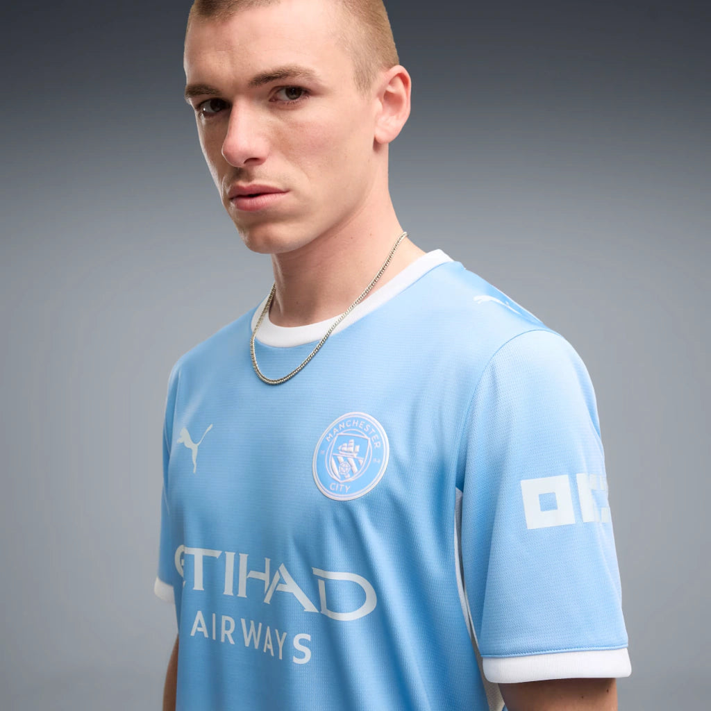 Camisa Manchester City Home I 2026/27 Torcedor Masculino Puma Azul e branco