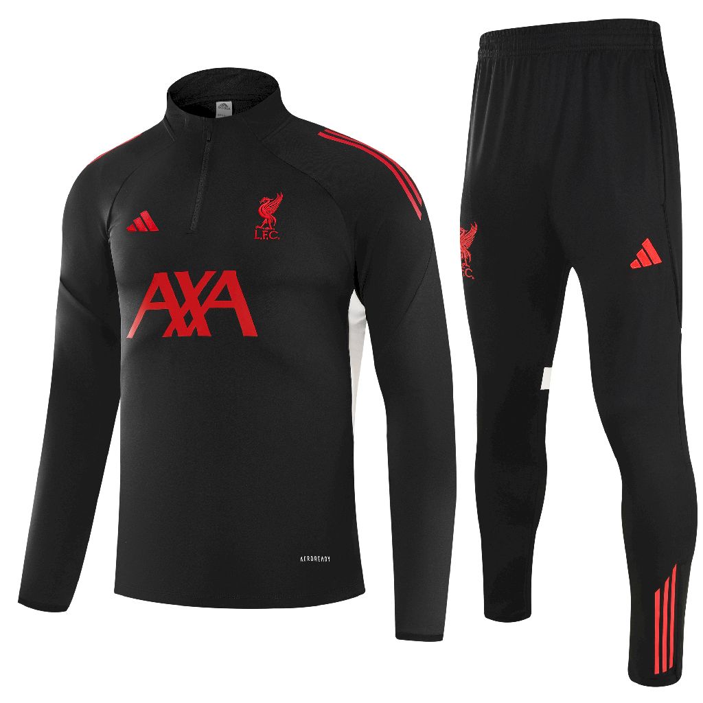 Conjunto Agasalho Treino Liverpool 25/26 - Preto