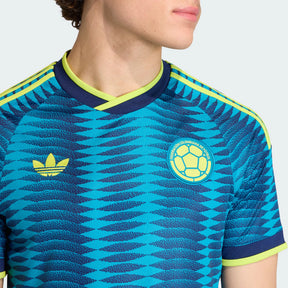 Camisa Colômbia Copa do Mundo 2026 Away II Torcedor Masculina - Verde e Azul