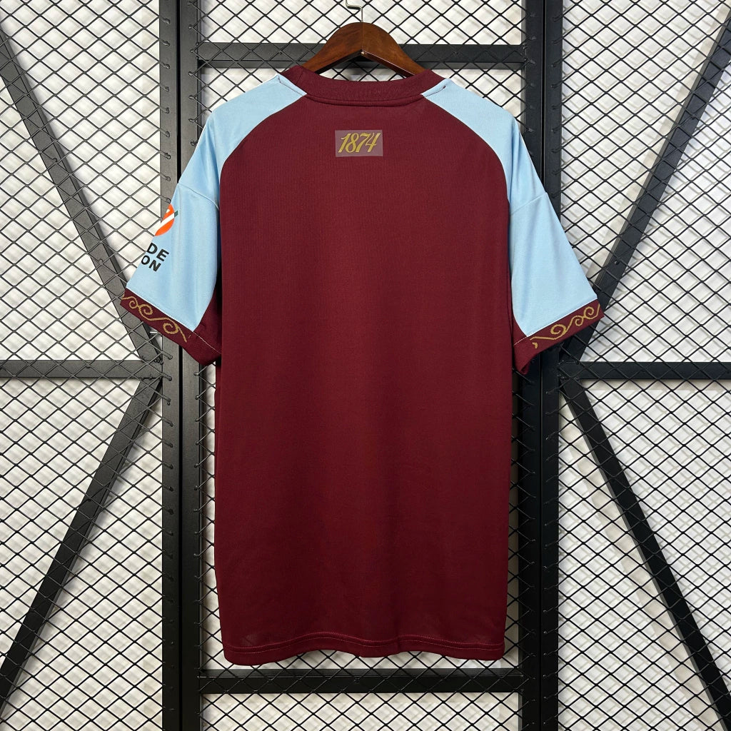 Camisa Aston Villa Home 25/26 Adidas - Torcedor Masculina
