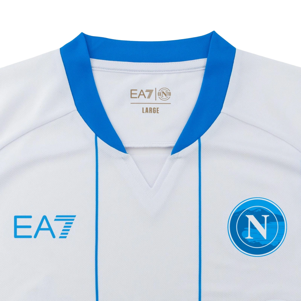 Camisa Napoli Away 2026/27 - Torcedor EA7 Masculino - Branco