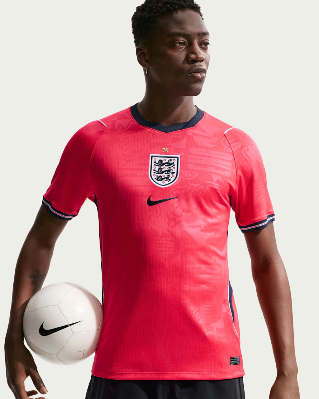Camisa Inglaterra Copa do Mundo 2026 Away II Torcedor Masculina - Vermelha