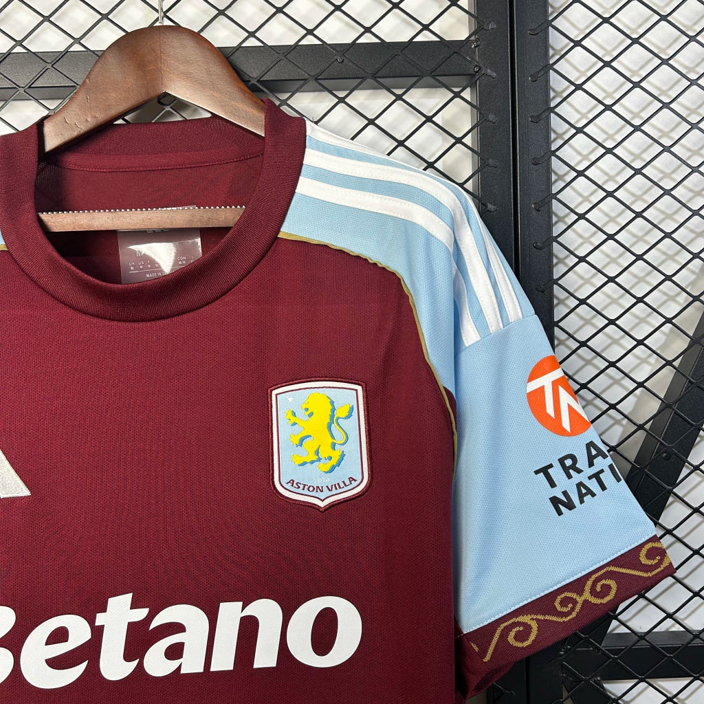 Camisa Aston Villa Home 25/26 Adidas - Torcedor Masculina