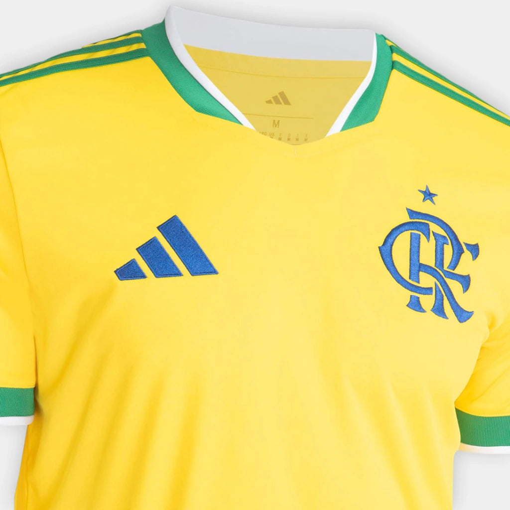 Camisa Flamengo Edição Copa do Mundo 2026 - Torcedor Adidas Amarelo