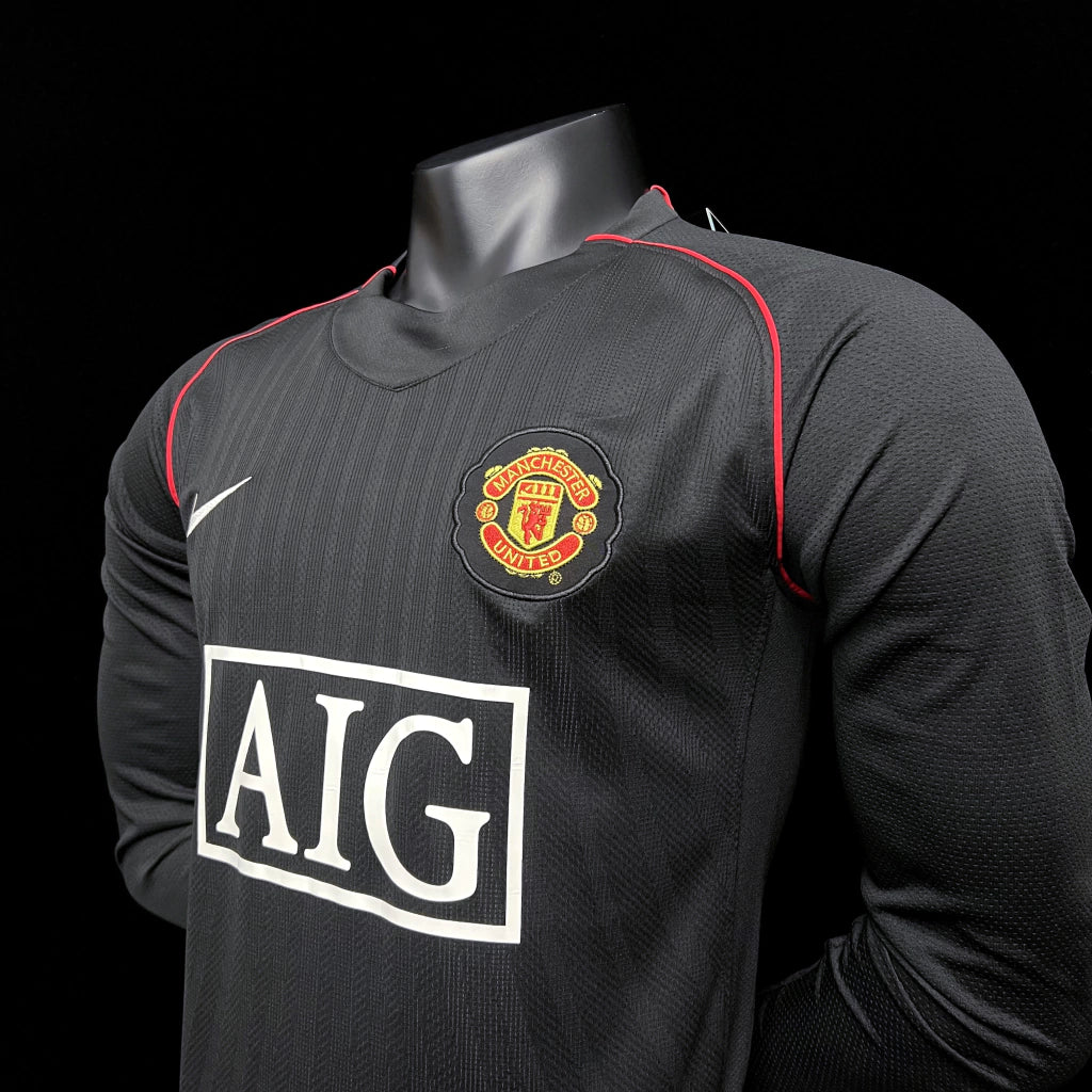 Camisa Manchester United 2007/08 - Versão Retro Manga Longa