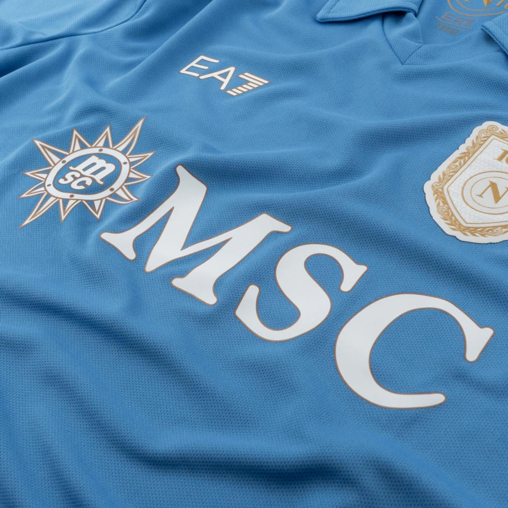 Camisa Napoli Home 2026/27 - Torcedor EA7 Masculino - Azul
