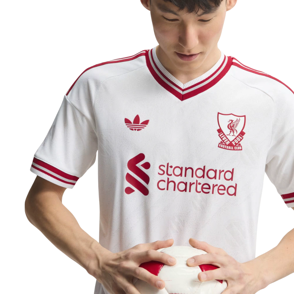 Camisa Liverpool Away 2026/27 - Jogador Adidas Masculino - Branco