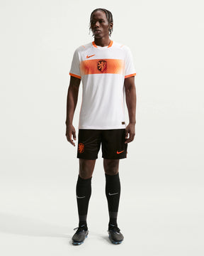 Camisa Holanda Copa do Mundo 2026 Away Jogador Masculina - Branco e Laranja