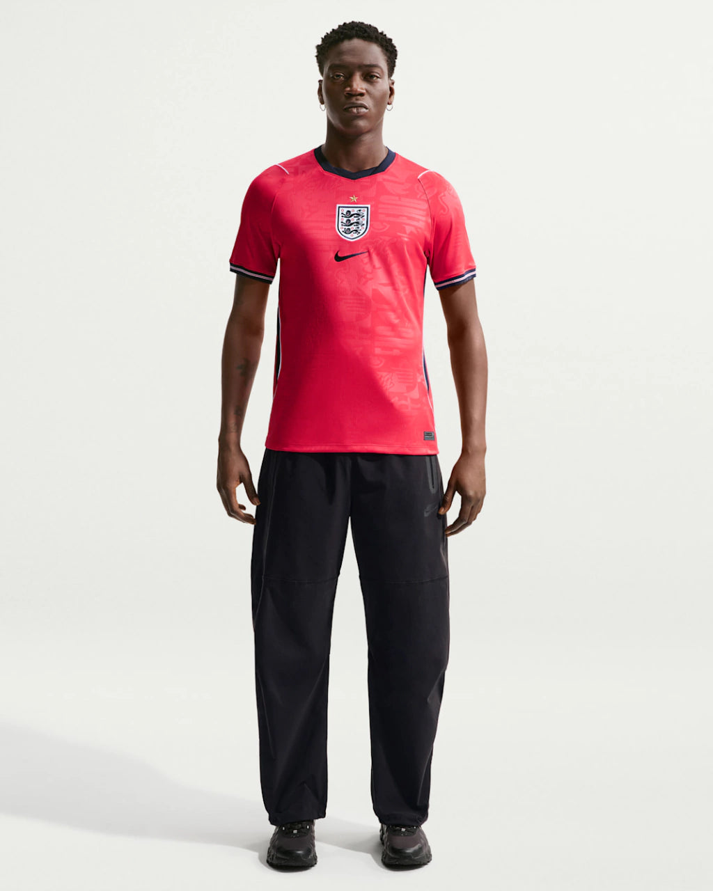 Camisa Inglaterra Copa do Mundo 2026 Away II Torcedor Masculina - Vermelha