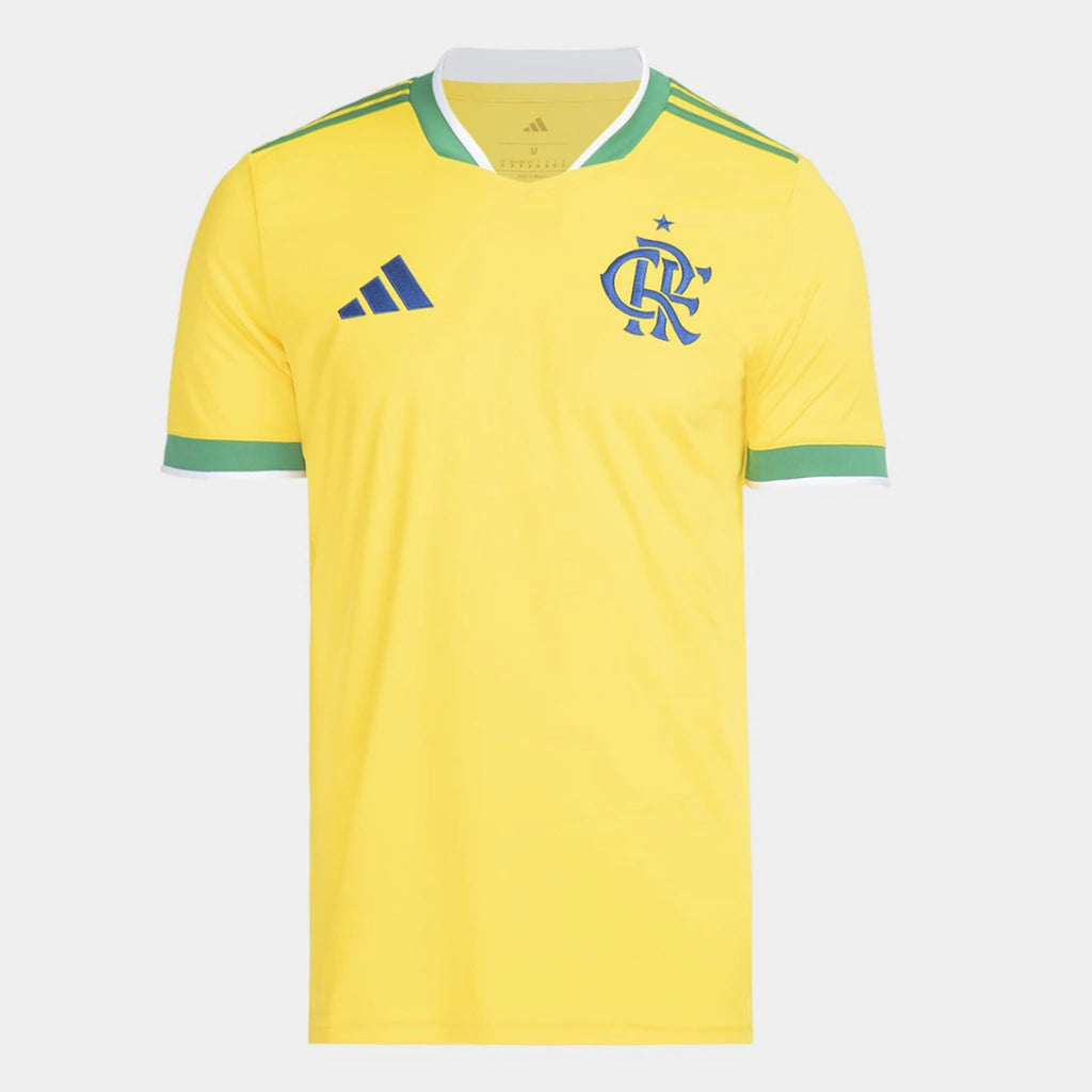 Camisa Flamengo Edição Copa do Mundo 2026 - Torcedor Adidas Amarelo
