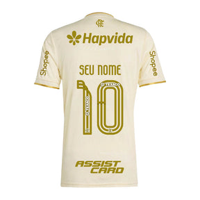Camisa Flamengo III 25/26 Torcedor + Patrocínios - Bege