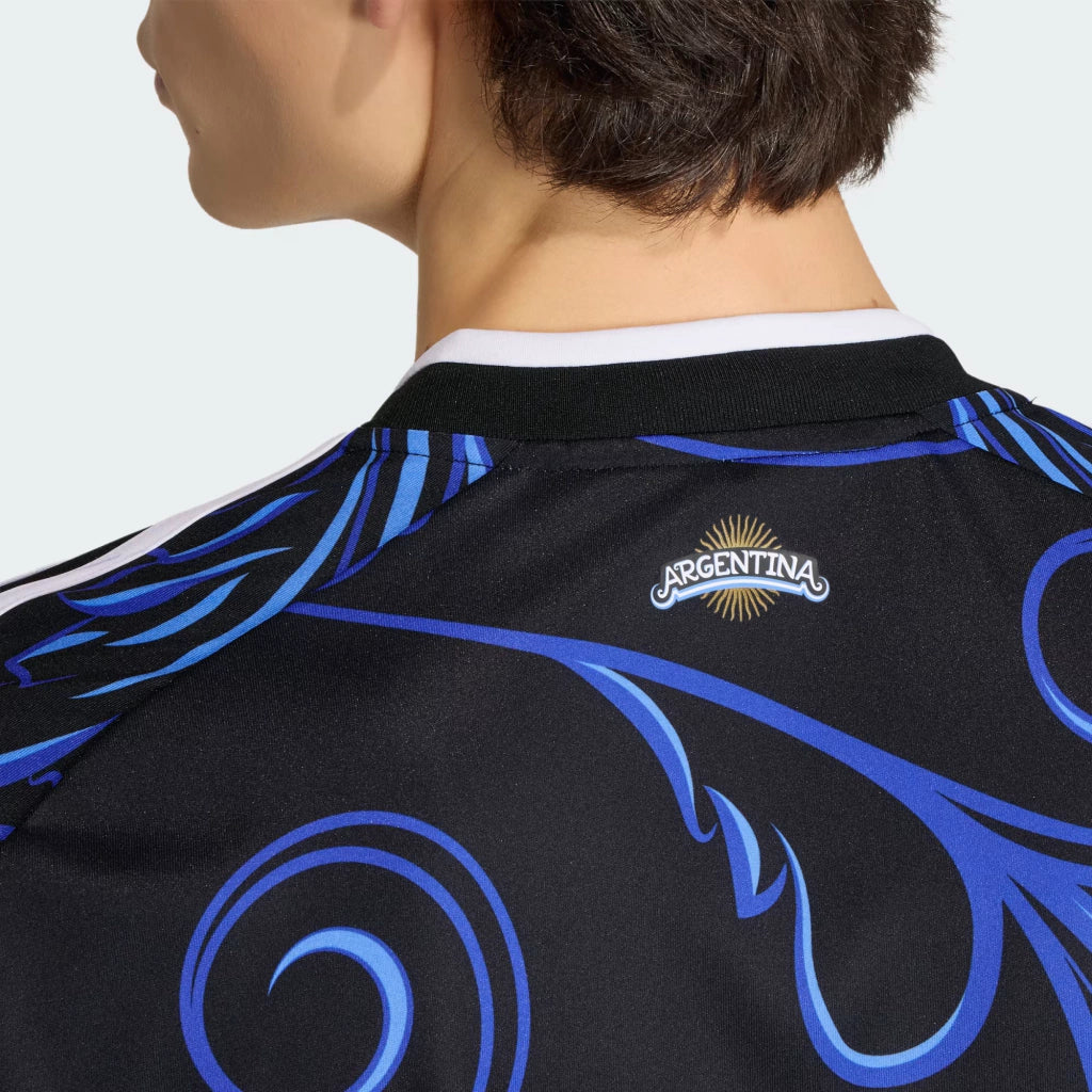 Camisa Argentina Copa do Mundo 2026 - Reserva Torcedor Masculina - Preta e Azul