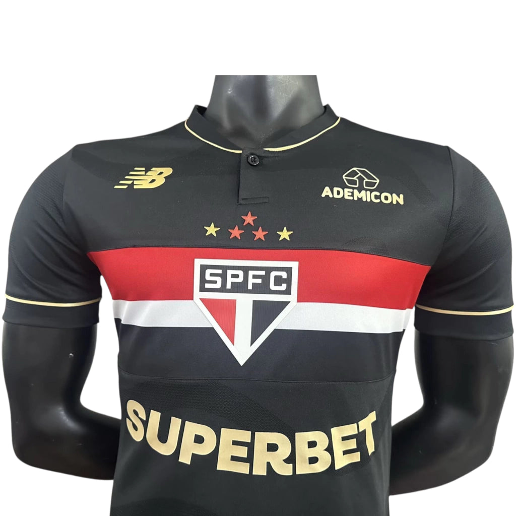Camisa São Paulo III 25/26 - Jogador New Balance Masculina - Preta
