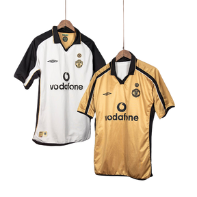 Camisa Manchester United Edição 100 Anos - DUPLA FACE -  Masculina Versão Retro