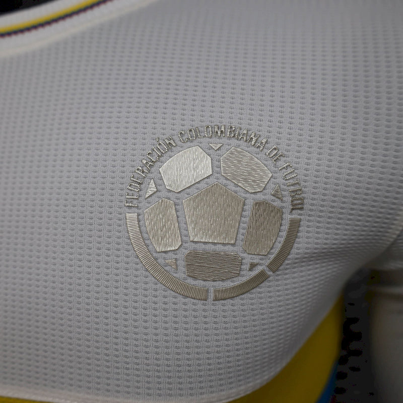 Camisa Colômbia Aniversário De 100 Anos 24/25 - Versão Jogador Manga Comprida